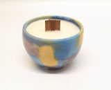 Small Pastel Abstract Candle