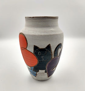 Graffiti Cat Vase