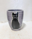 Sasha Cat Tumbler in purple