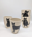 Sasha Cat Tumbler in purple