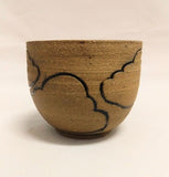 Cloud cup in Brown Stoneware