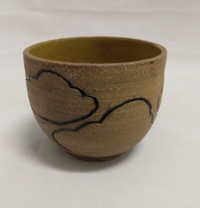 Cloud cup in Brown Stoneware