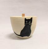 Seated Cat Candle