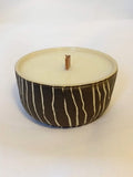 Candle in Wood Grain pattern with Beach scent
