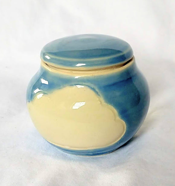 Mini Lidded cloud jar candle