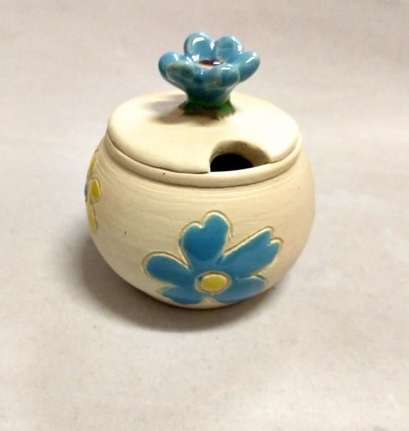 Cartoon Flower Jam Pot