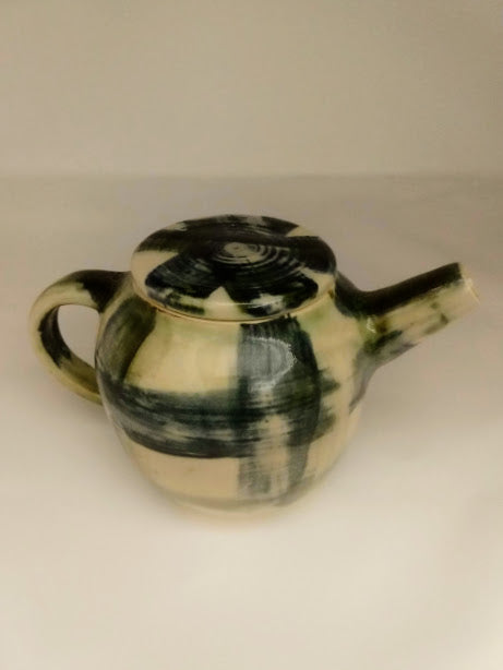 Tea pot in Blue Plaid