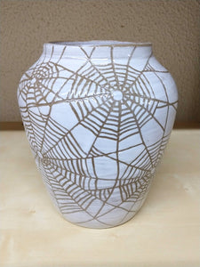 Spider web vase